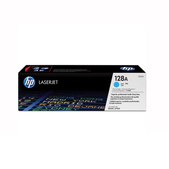 HP 128A Cyan LaserJet Print Cartridge  CE321A
