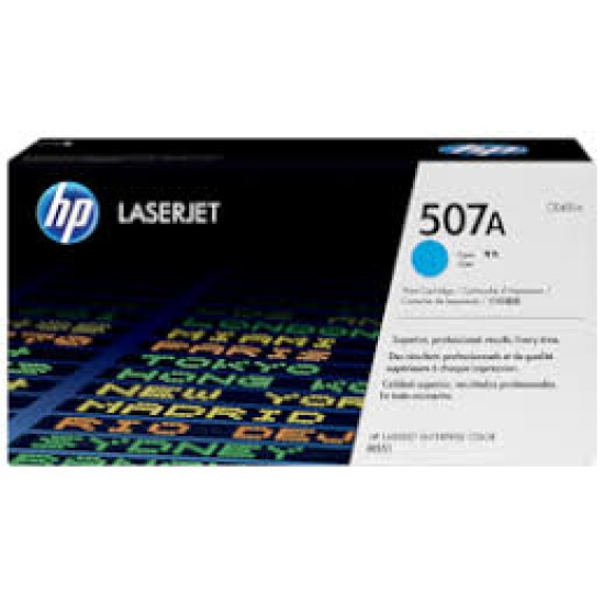HP 507A Cyan LaserJet Toner Cartridge  CE401A