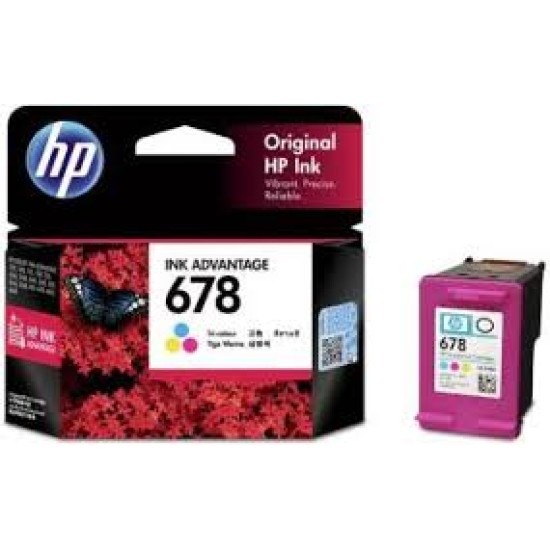 HP 678 Tri-color Ink Cartridge CZ108AA