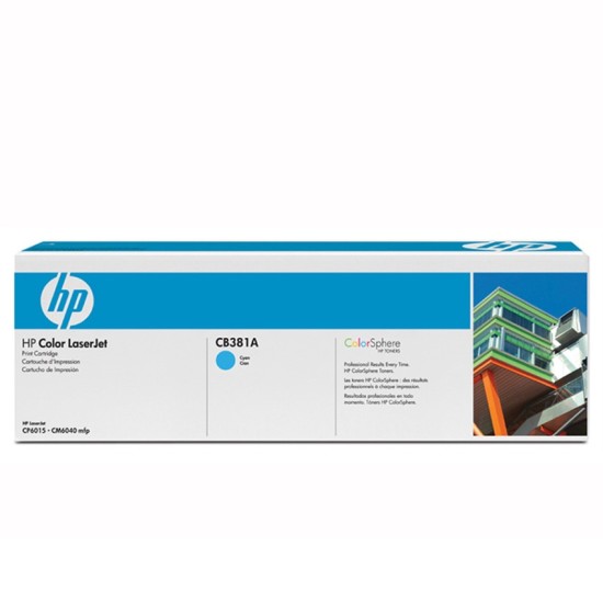HP Color LaserJet Cyan Print Cartridge CB381A HP Color LaserJet Cyan Print Cartridge CB381A