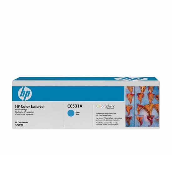 HP Color LaserJet Cyan Print Cartridge CC531A HP Color LaserJet Cyan Print Cartridge CC531A