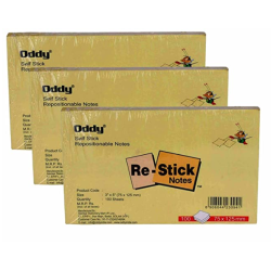  Self Stick Repositionable Note Pad 100 Sheets 3 X 5